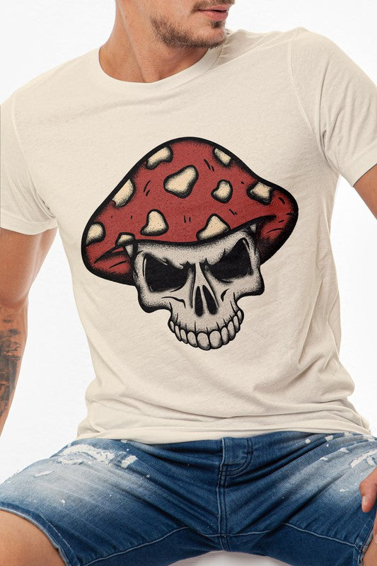 Mushroom Skull Graphic Tee