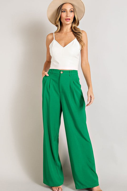 Women's Straight Wide Leg Pants