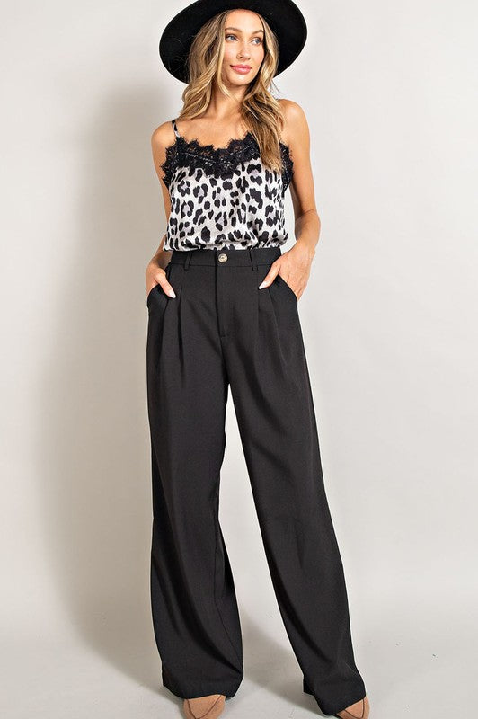 Women's Straight Wide Leg Pants