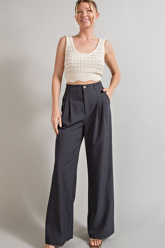 Women's Straight Wide Leg Pants