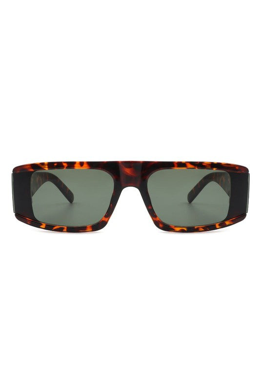 Rectangle Flat Top Retro Fashion Sunglasses