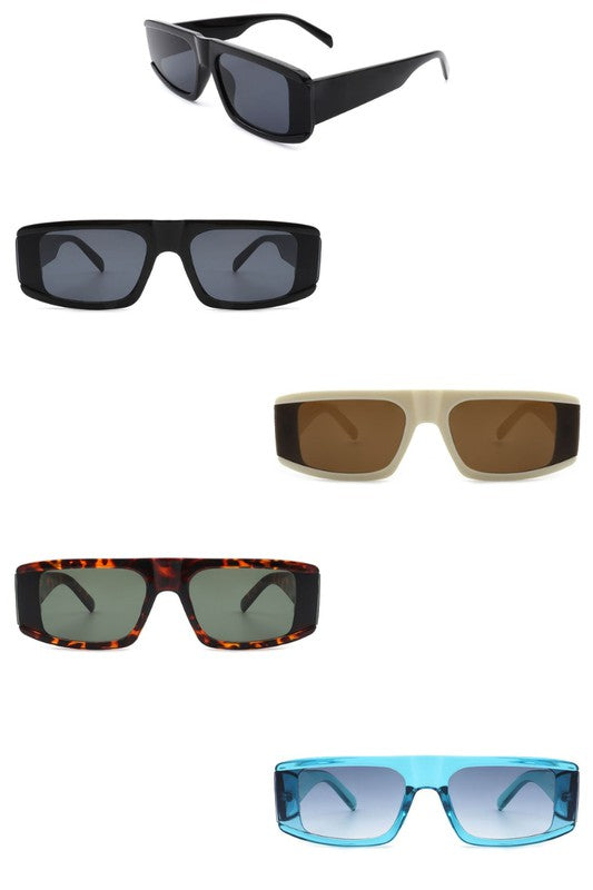 Rectangle Flat Top Retro Fashion Sunglasses