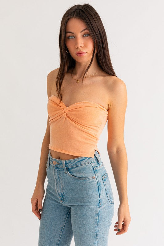 TWIST TUBE CROP TOP