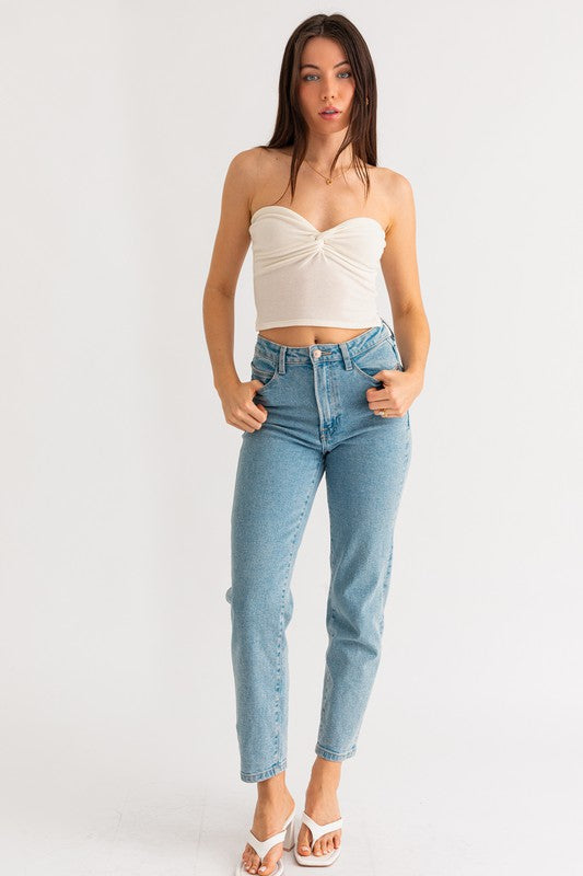 TWIST TUBE CROP TOP