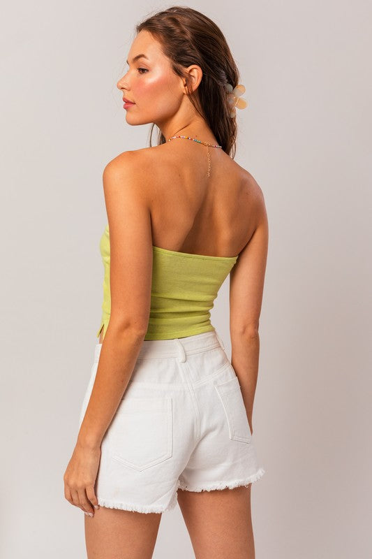 TWIST TUBE CROP TOP