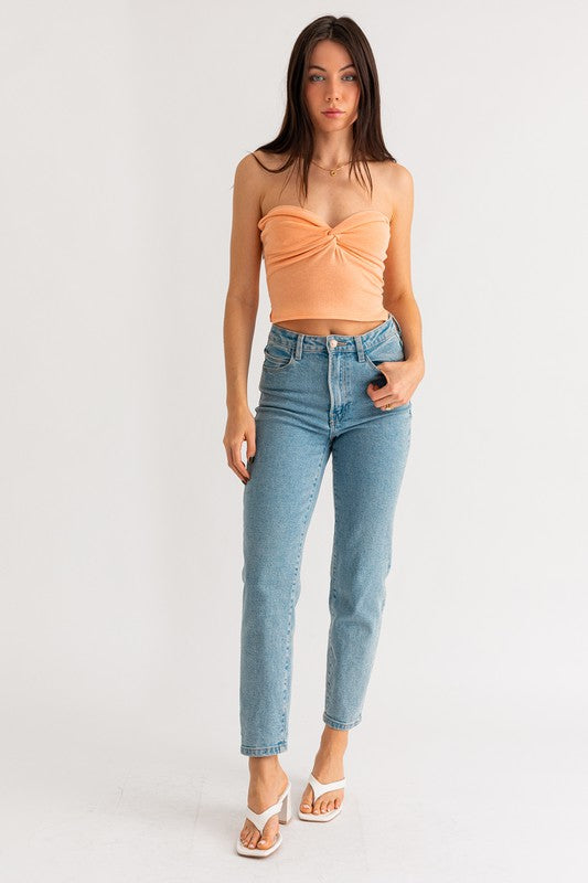 TWIST TUBE CROP TOP