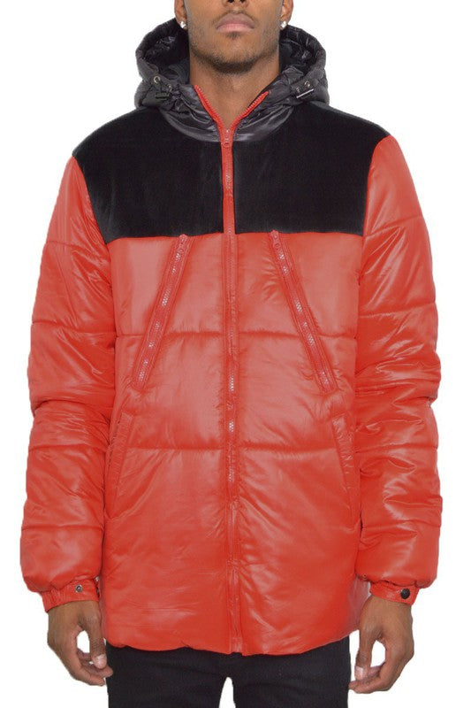 Men's Padded Buffle Puffer Jacket