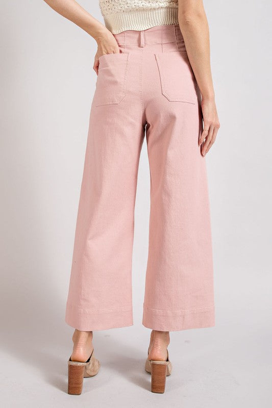 SOFT WASHED WIDE LEG PANTS