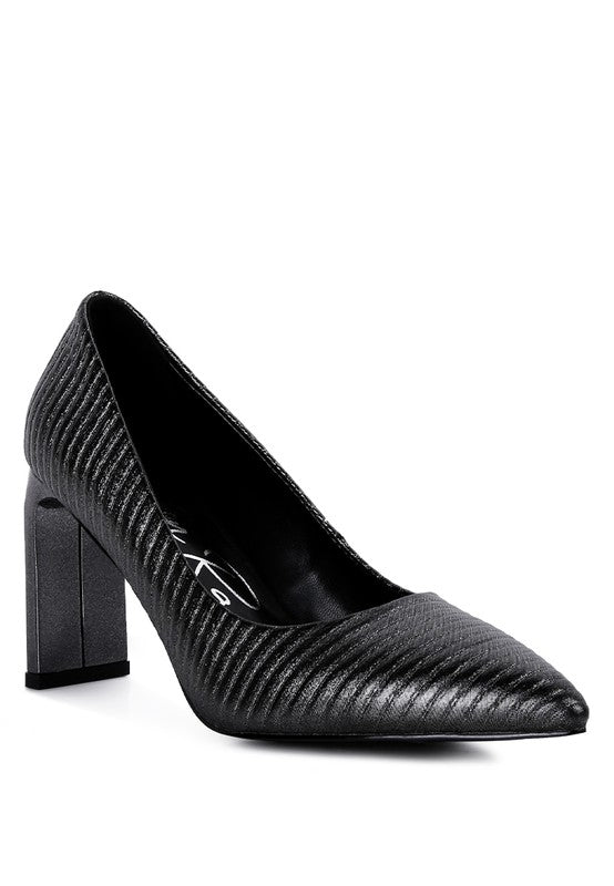 Tickles Italian Block Heeled Shoes