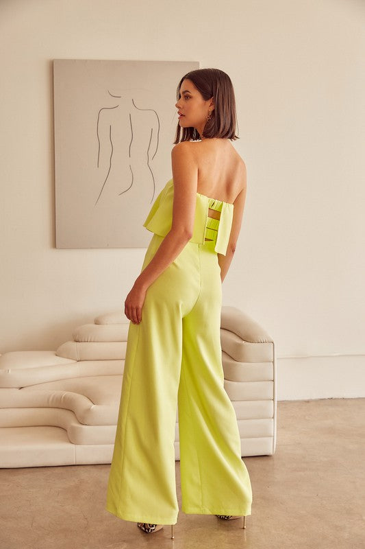 OFF SHOULDER JUMPSUIT