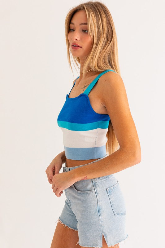 STRIPE KNIT TANK