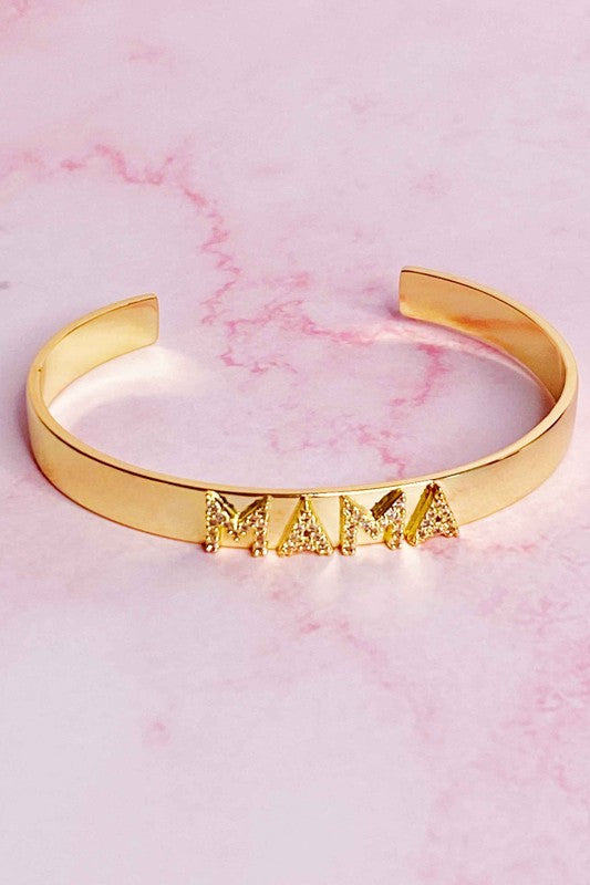 Mama Open Bangle Bracelet