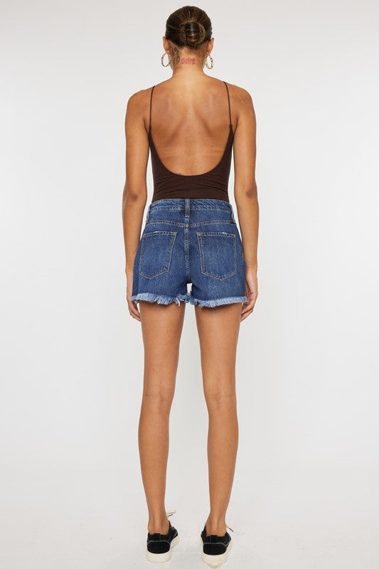 HIGH RISE MOM SHORTS -KC9145D