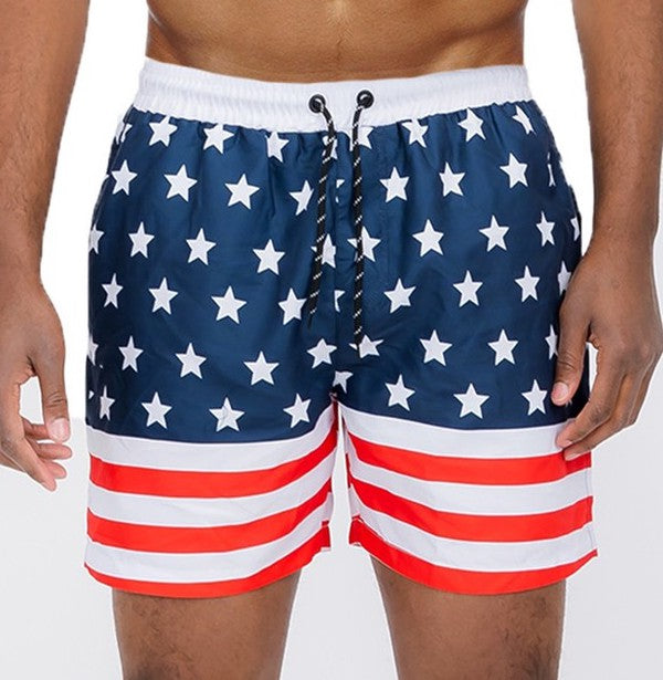 Men's American Flag Swim Shorts