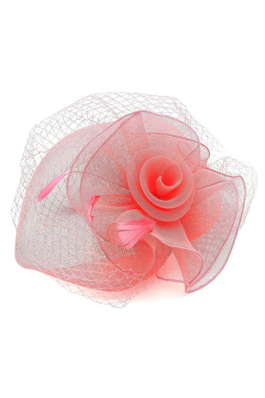 Flower Mesh Flapper Fascinator s6