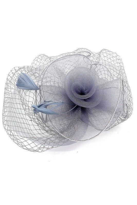 Flower Mesh Flapper Fascinator s6