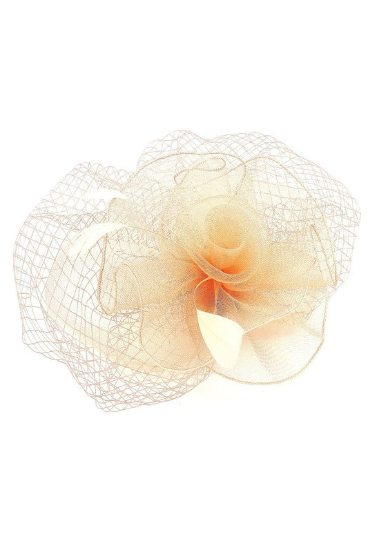 Flower Mesh Flapper Fascinator s6