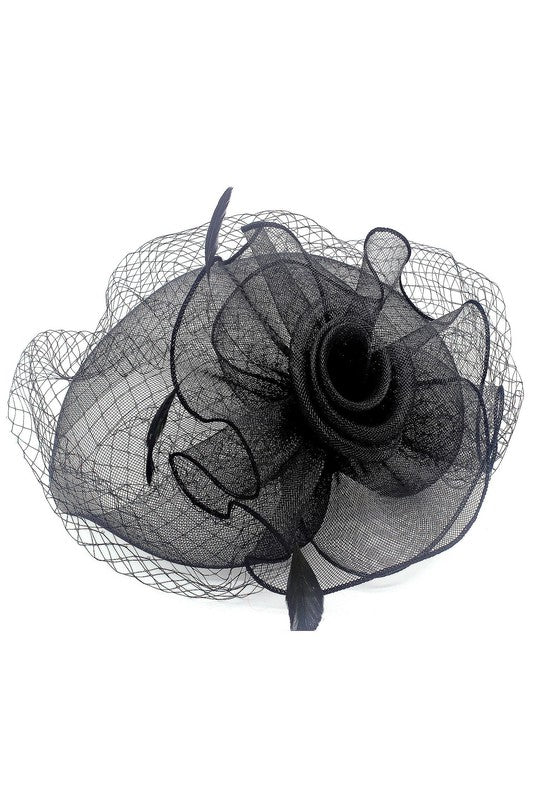 Flower Mesh Flapper Fascinator s6