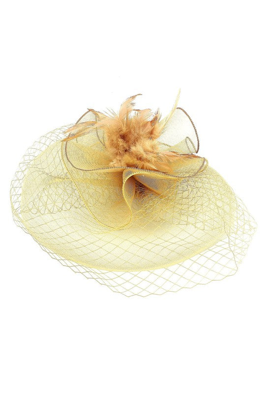 Flower Mesh Flapper Fascinator s7