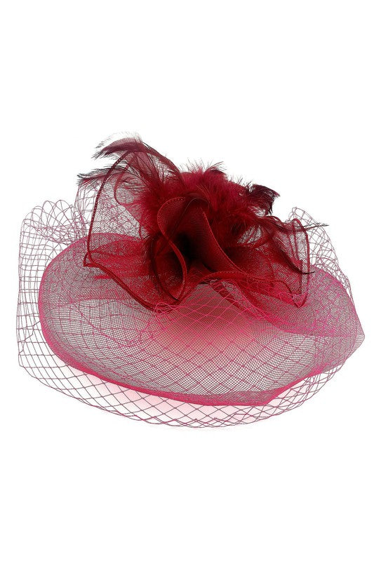 Flower Mesh Flapper Fascinator s7