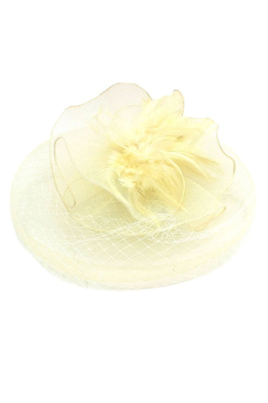 Flower Mesh Flapper Fascinator s7