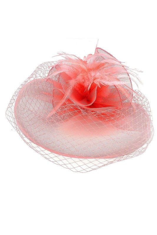 Flower Mesh Flapper Fascinator s7