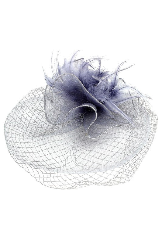 Flower Mesh Flapper Fascinator s7