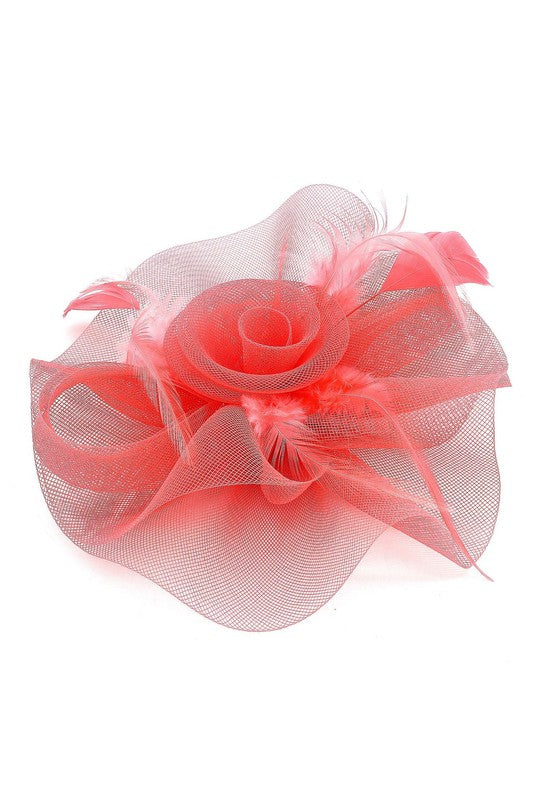 Flower Mesh Flapper Fascinator s8