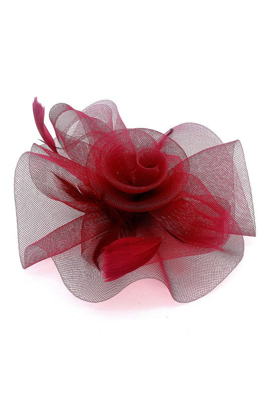 Flower Mesh Flapper Fascinator s8