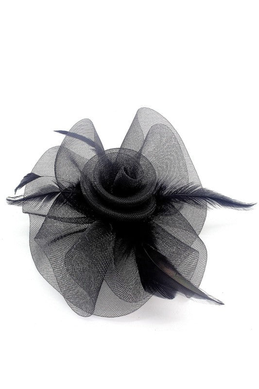 Flower Mesh Flapper Fascinator s8