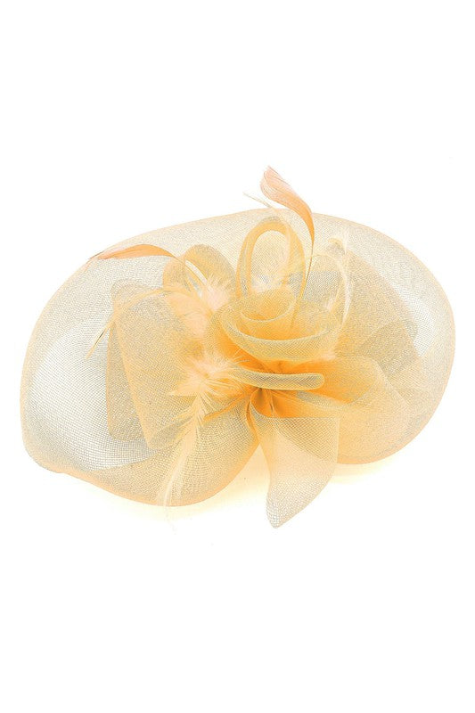 Flower Mesh Flapper Fascinator s9