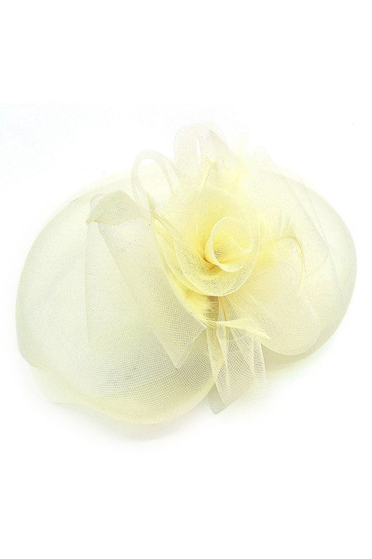 Flower Mesh Flapper Fascinator s9