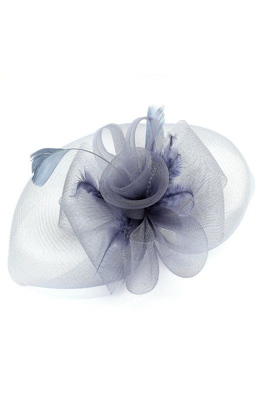 Flower Mesh Flapper Fascinator s9