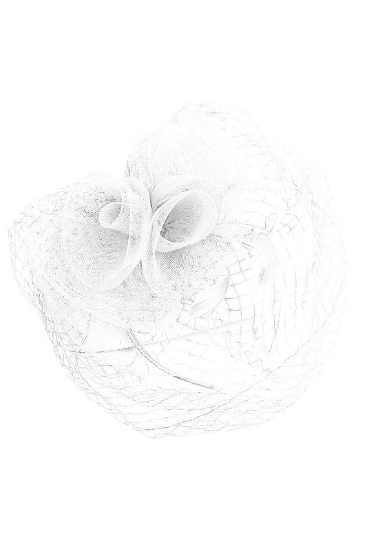 Flower Mesh Flapper Fascinator s10