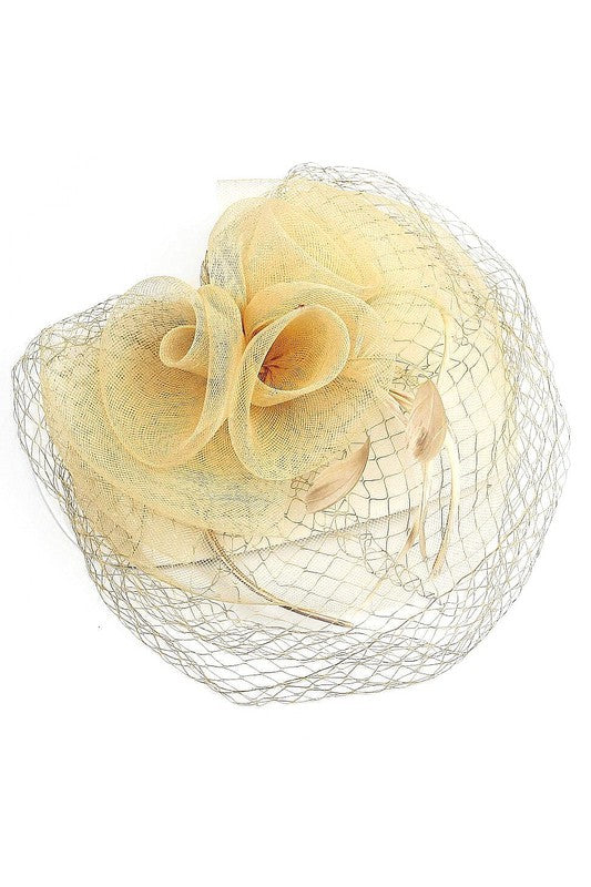 Flower Mesh Flapper Fascinator s10