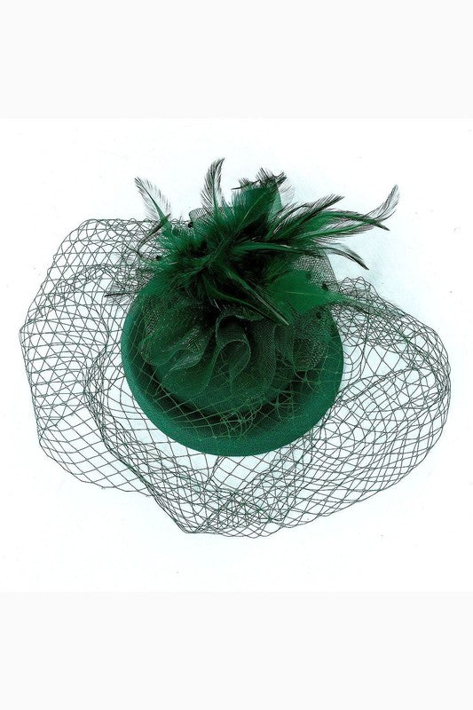 Flower Mesh Flapper Fascinator s12