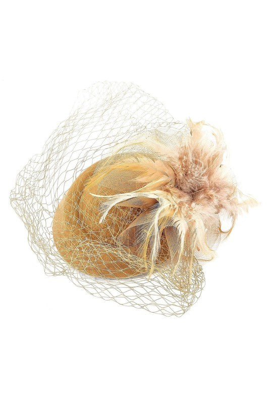 Flower Mesh Flapper Fascinator s12