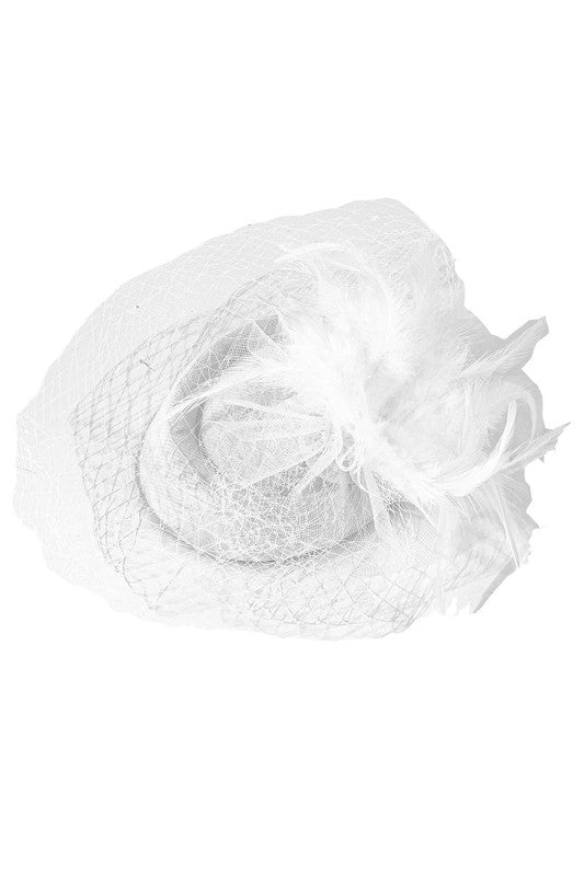 Flower Mesh Flapper Fascinator s12