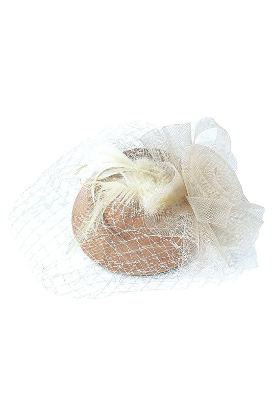 Flower Mesh Flapper Fascinator s13