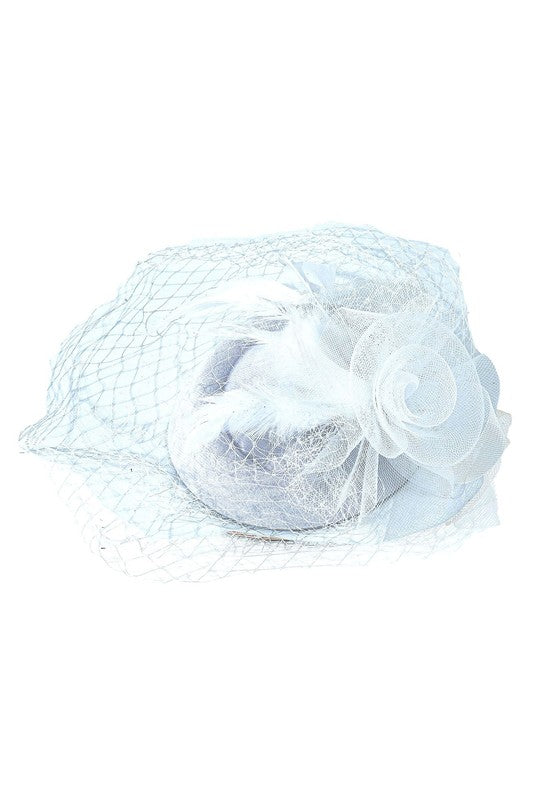 Flower Mesh Flapper Fascinator s13