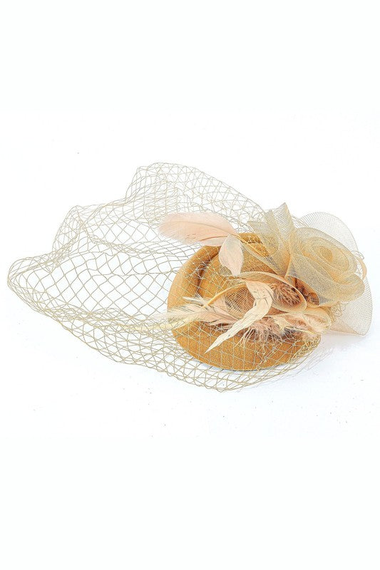 Flower Mesh Flapper Fascinator s13