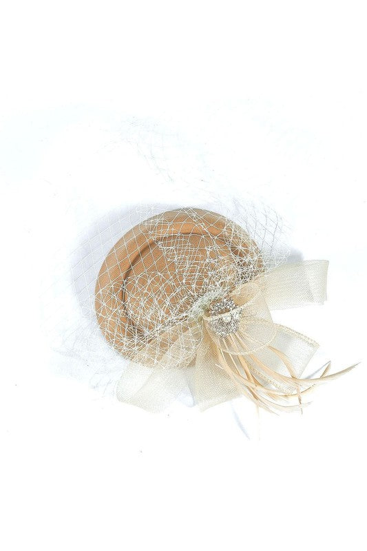 Flower Mesh Flapper Fascinator s14