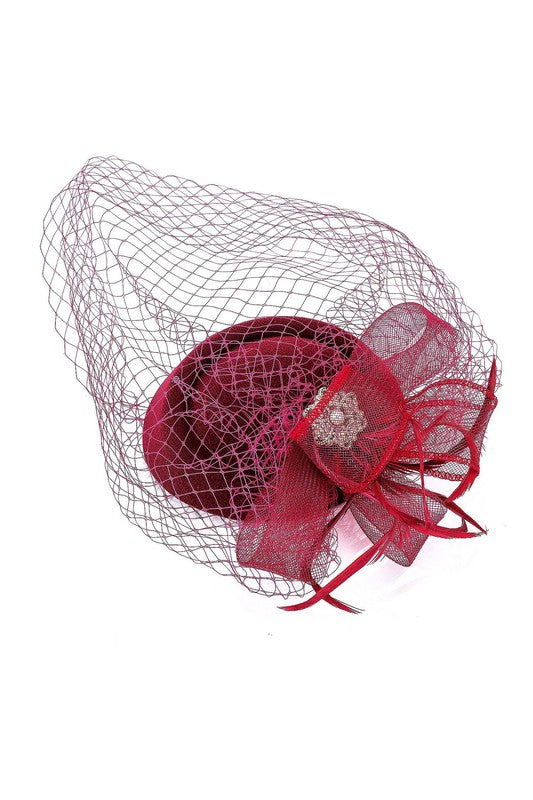 Flower Mesh Flapper Fascinator s14