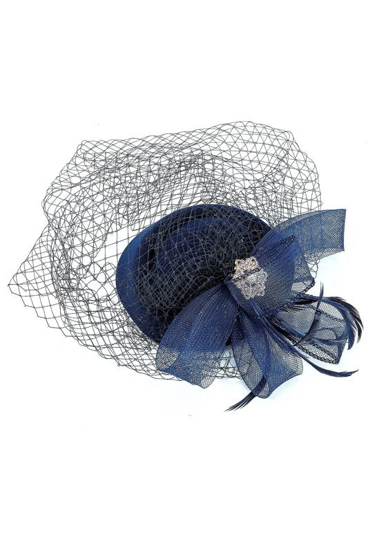 Flower Mesh Flapper Fascinator s14