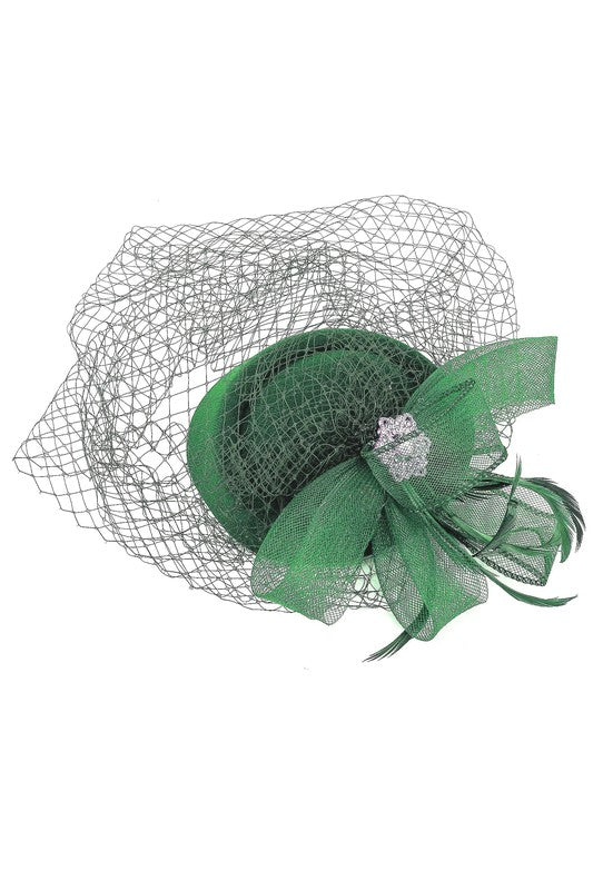Flower Mesh Flapper Fascinator s14