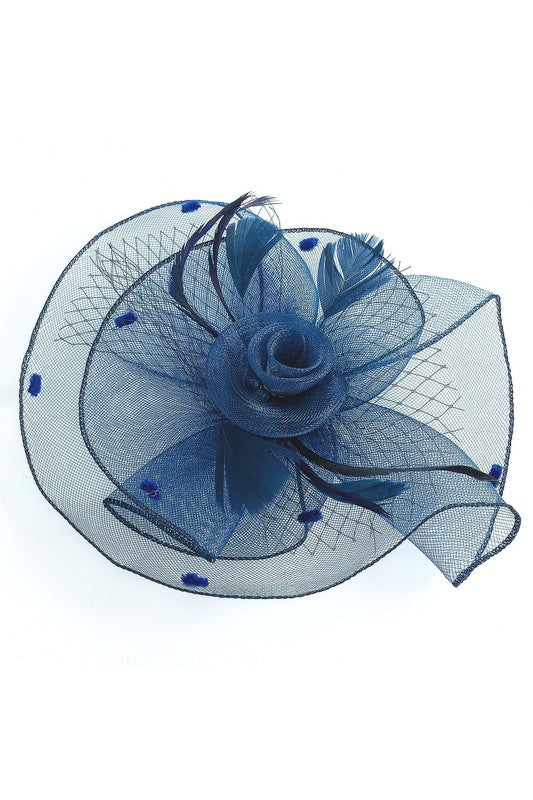 Flower Mesh Flapper Fascinator s15