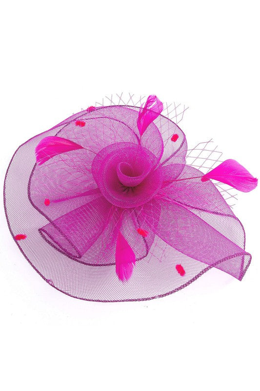 Flower Mesh Flapper Fascinator s15