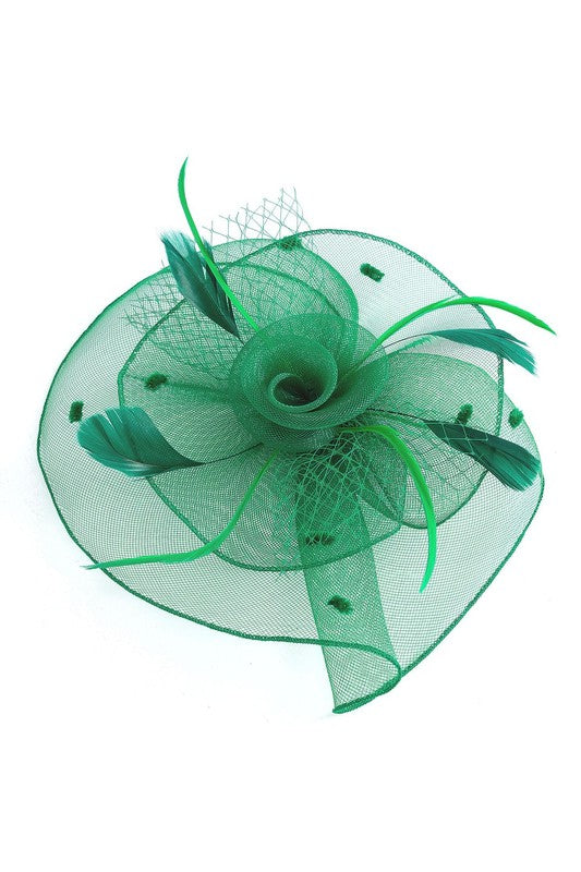 Flower Mesh Flapper Fascinator s15