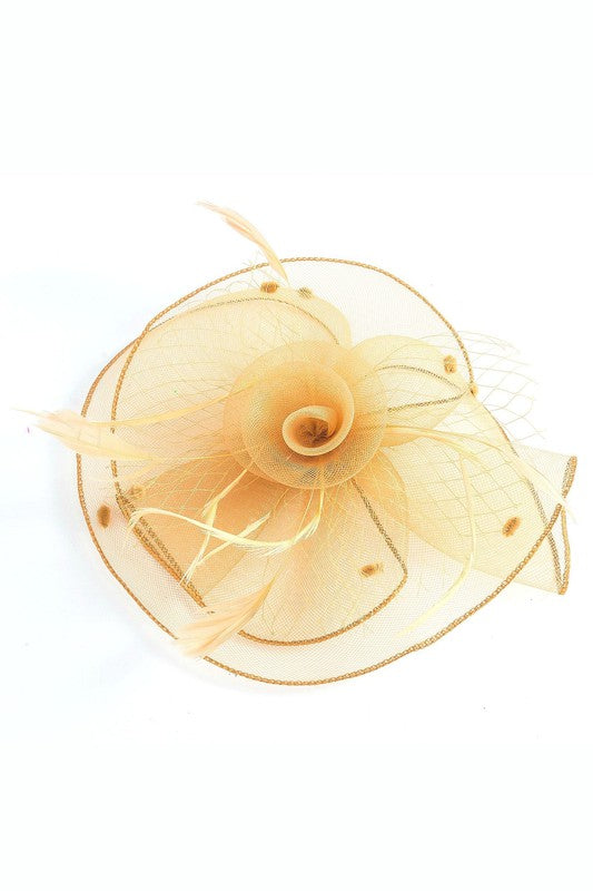 Flower Mesh Flapper Fascinator s15