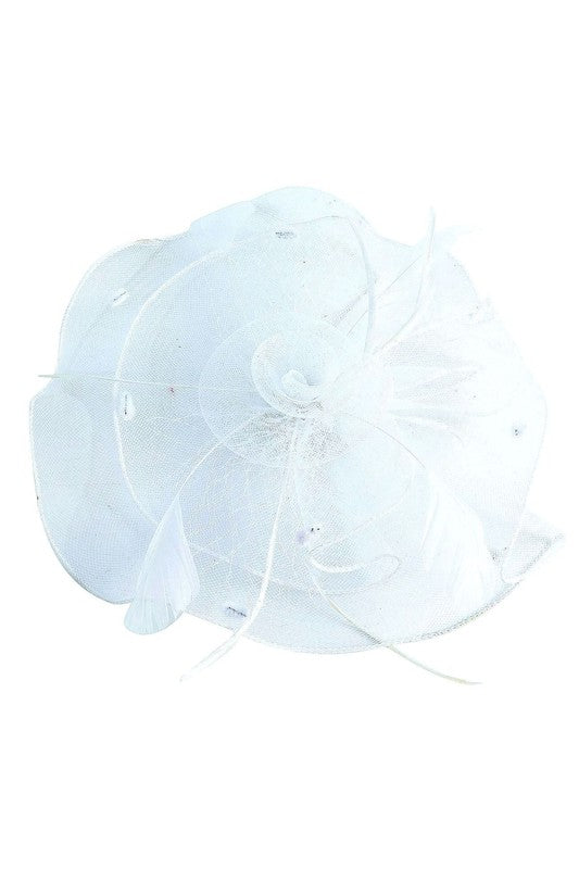 Flower Mesh Flapper Fascinator s15